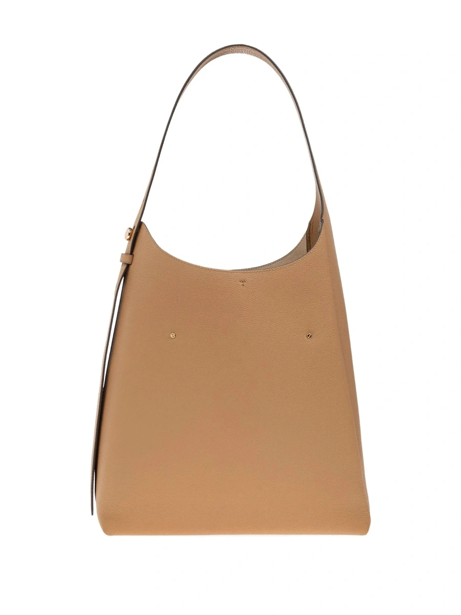 Geanta de umar Tory Burch bej din piele 'Rony' - Img 5