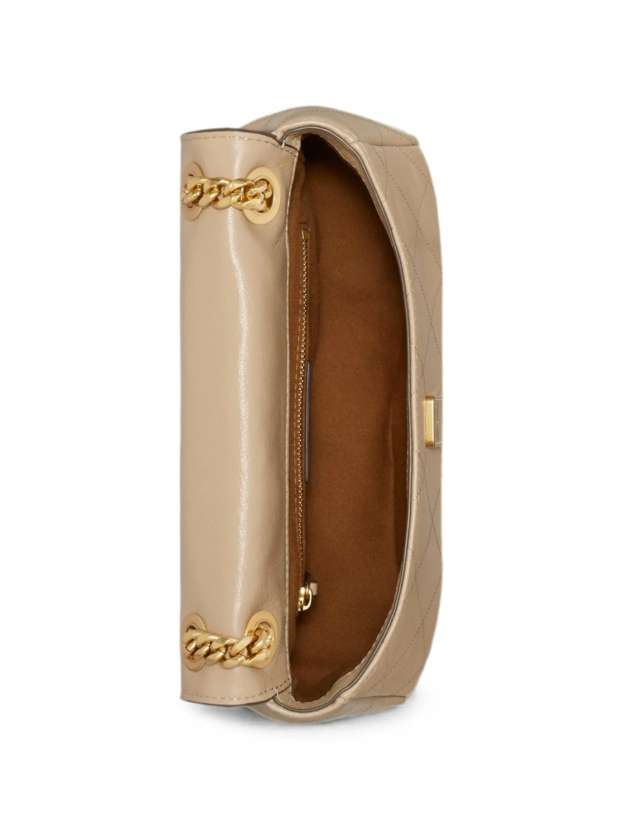 Geanta de umar Tory Burch gri din piele intoarsa - Img 5