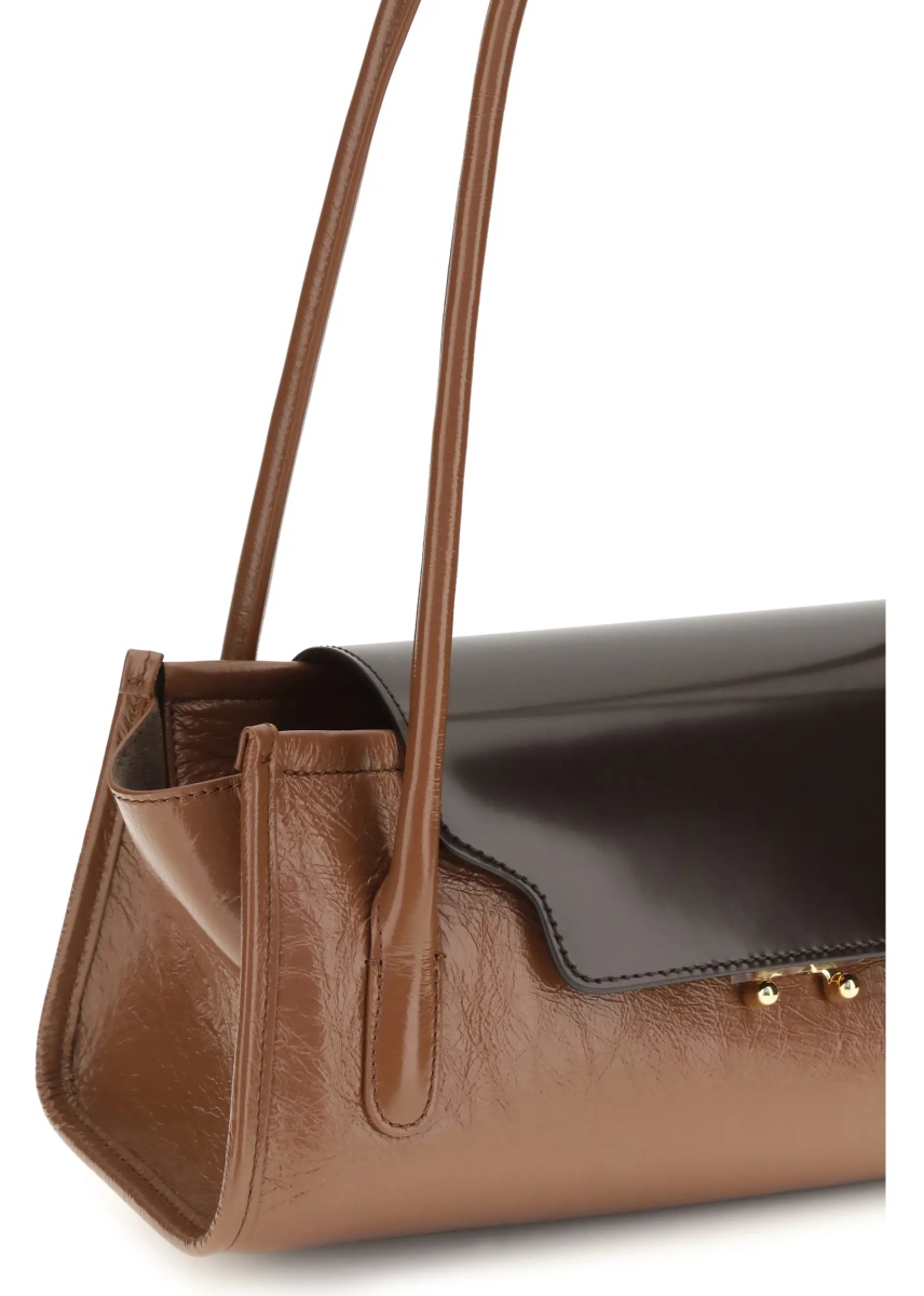 Geanta de umar Trunkette leather Shoulder Bag - Img 4