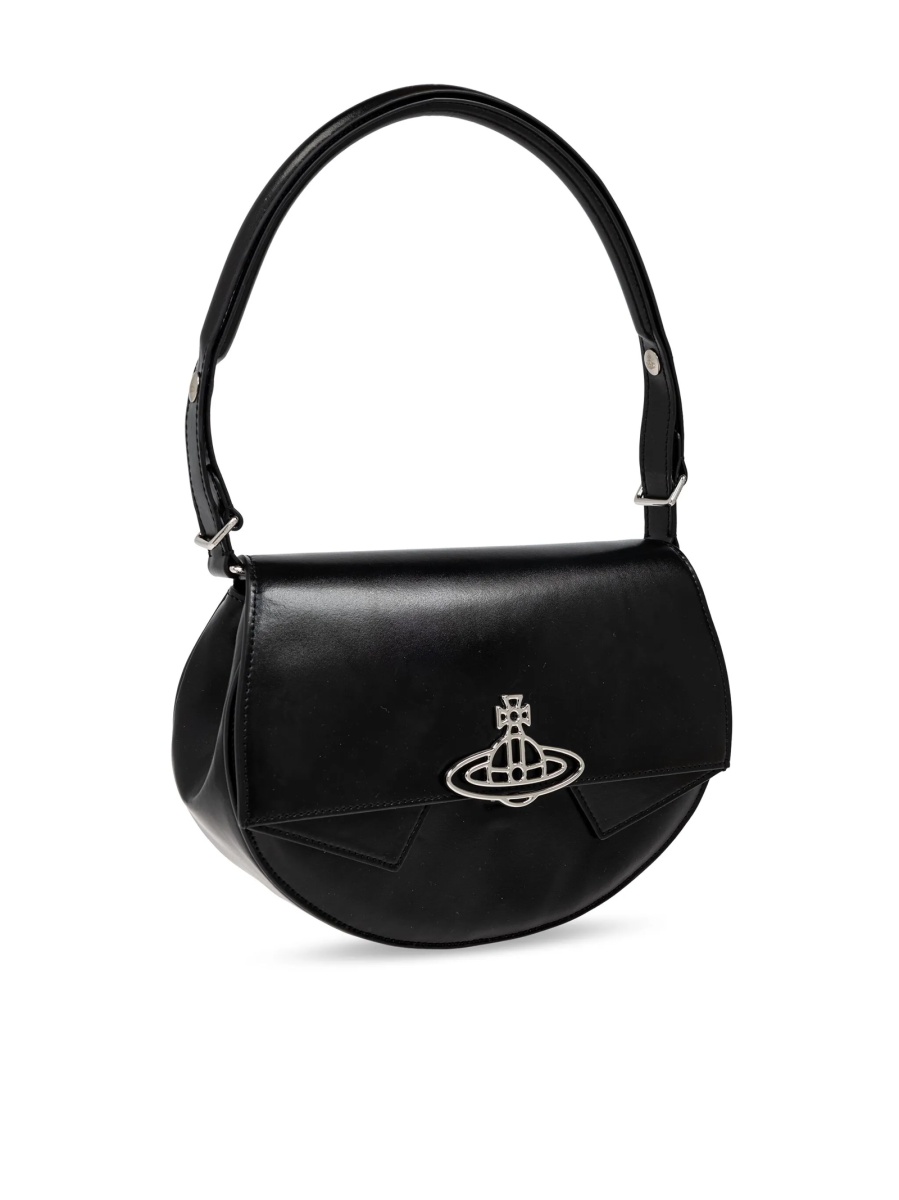 Geanta de umar Vivienne Westwood neagra din piele - Img 4