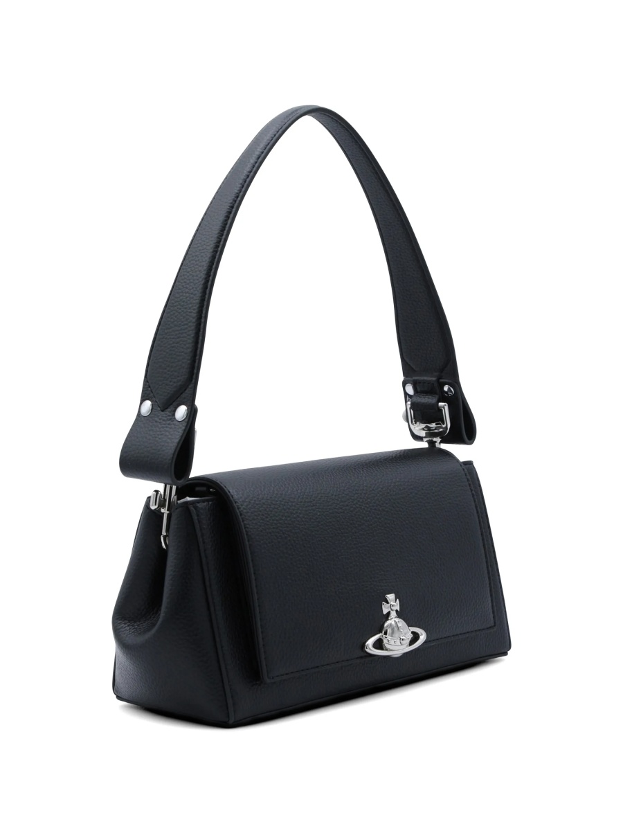 Geanta de umar Vivienne Westwood neagra din poliuretan - Img 3
