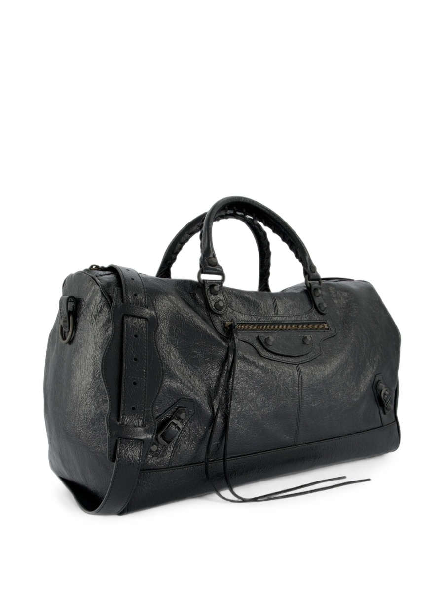 Geanta de voiaj Balenciaga neagra din piele - Img 3