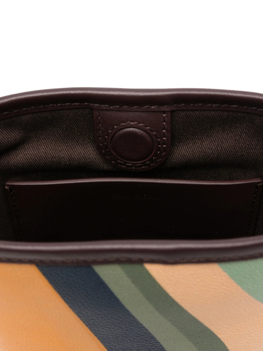 Geanta mini Paul Smith neutra din piele - Img 4
