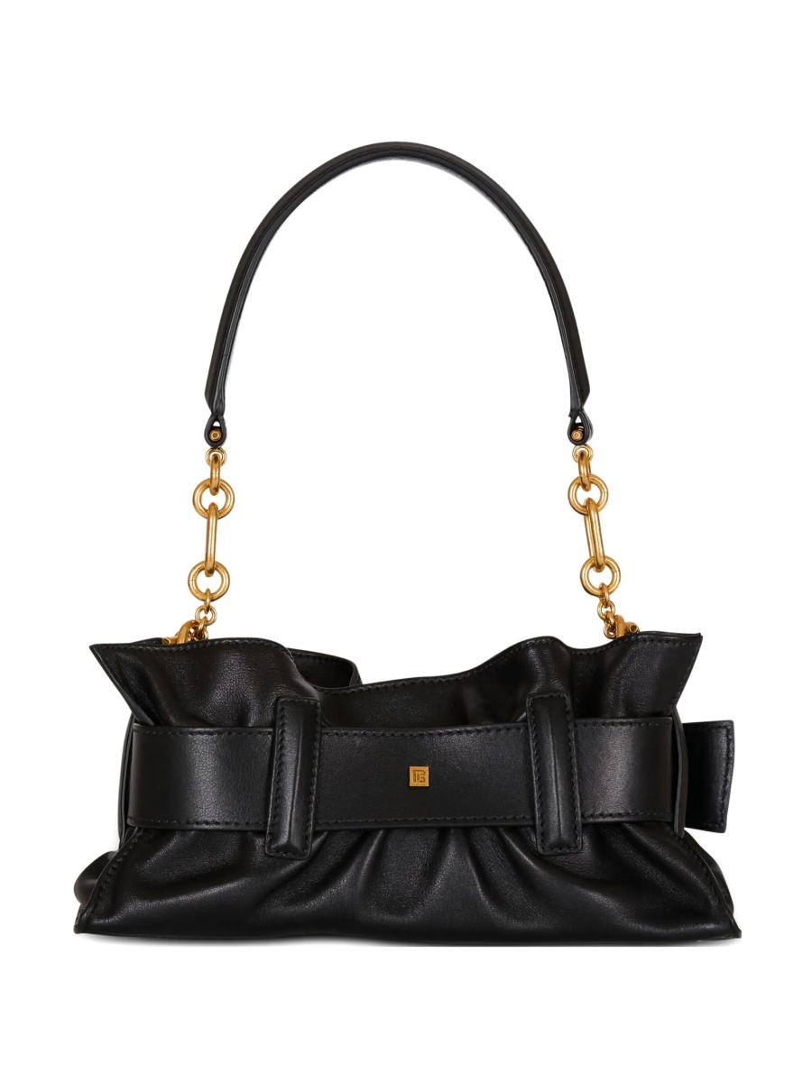 Geanta plic Balmain neagra din piele - Img 2