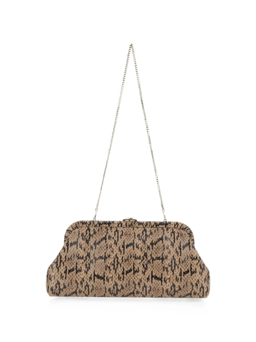 Geanta plic Jimmy Choo maro din piele - Img 4