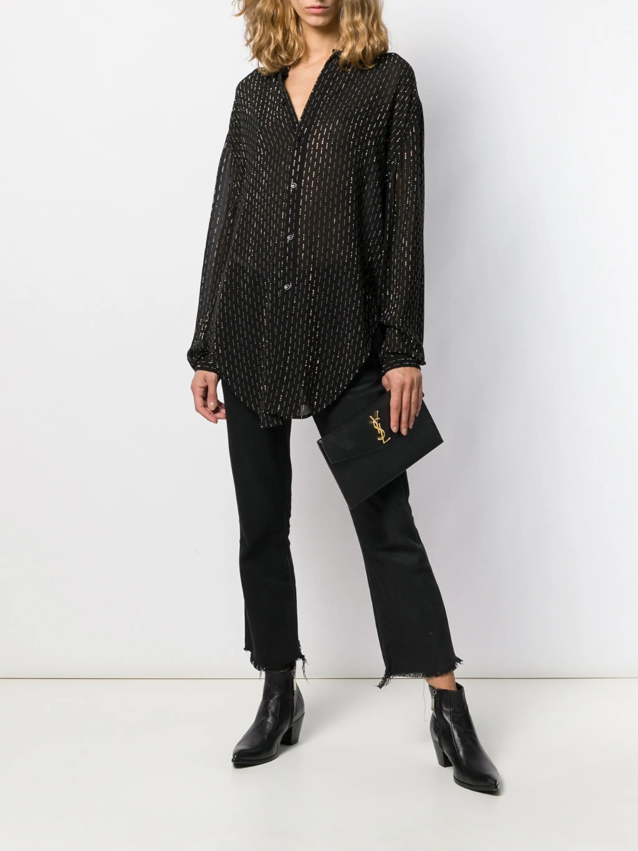 Geanta plic Saint Laurent Envelope neagra - Img 2