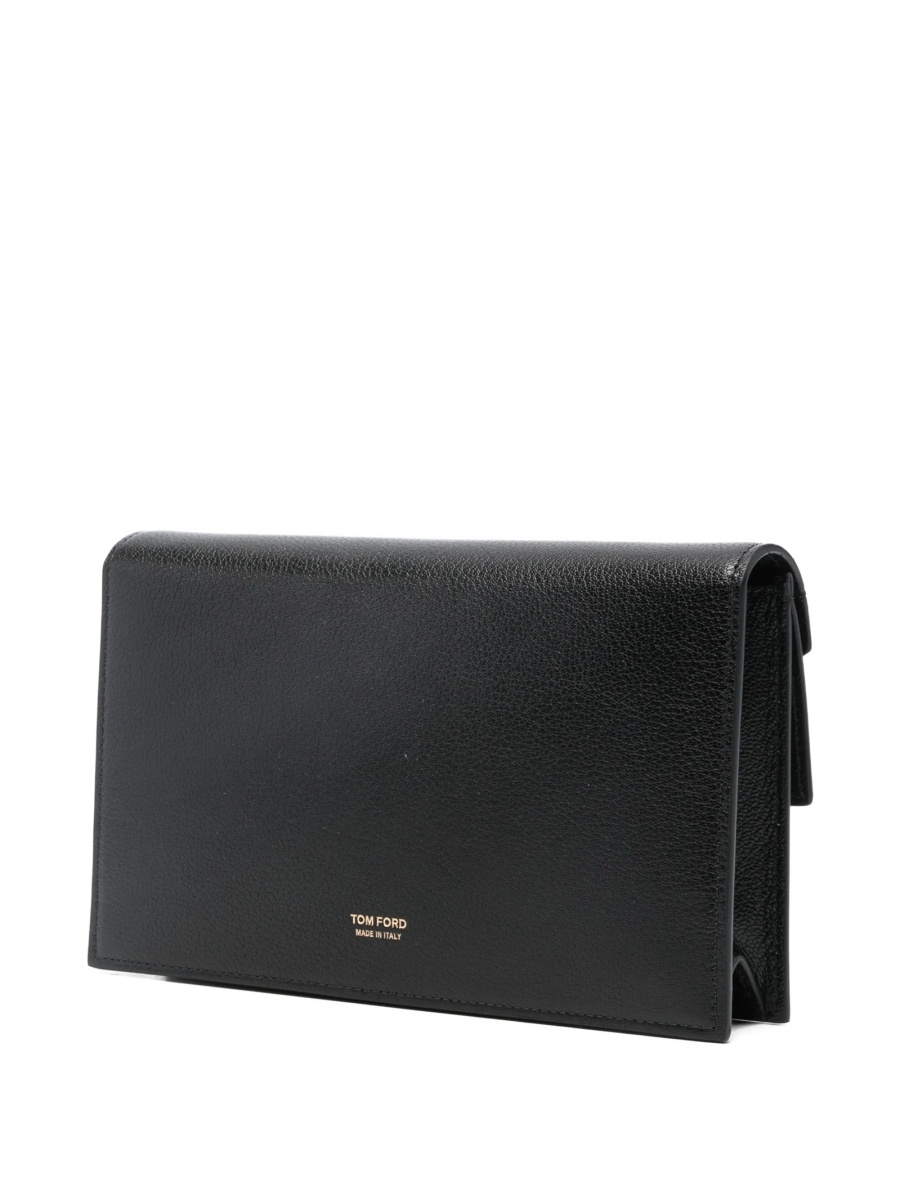 Geanta plic Tom Ford neagra din piele - Img 3