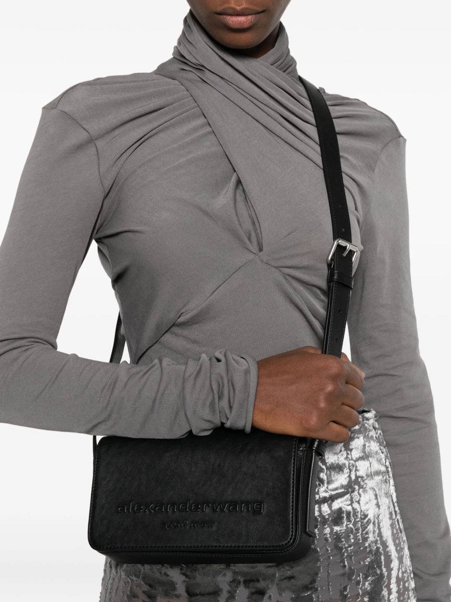 Geanta tip postas Alexander Wang neagra din piele - Img 2