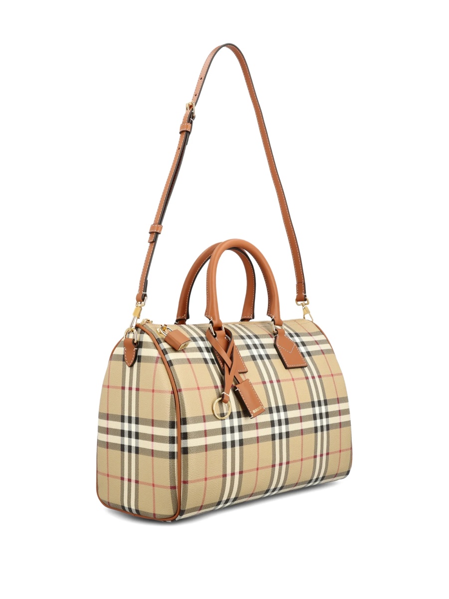 Geanta tip postas Burberry neutra din polyester si bumbac - Img 3
