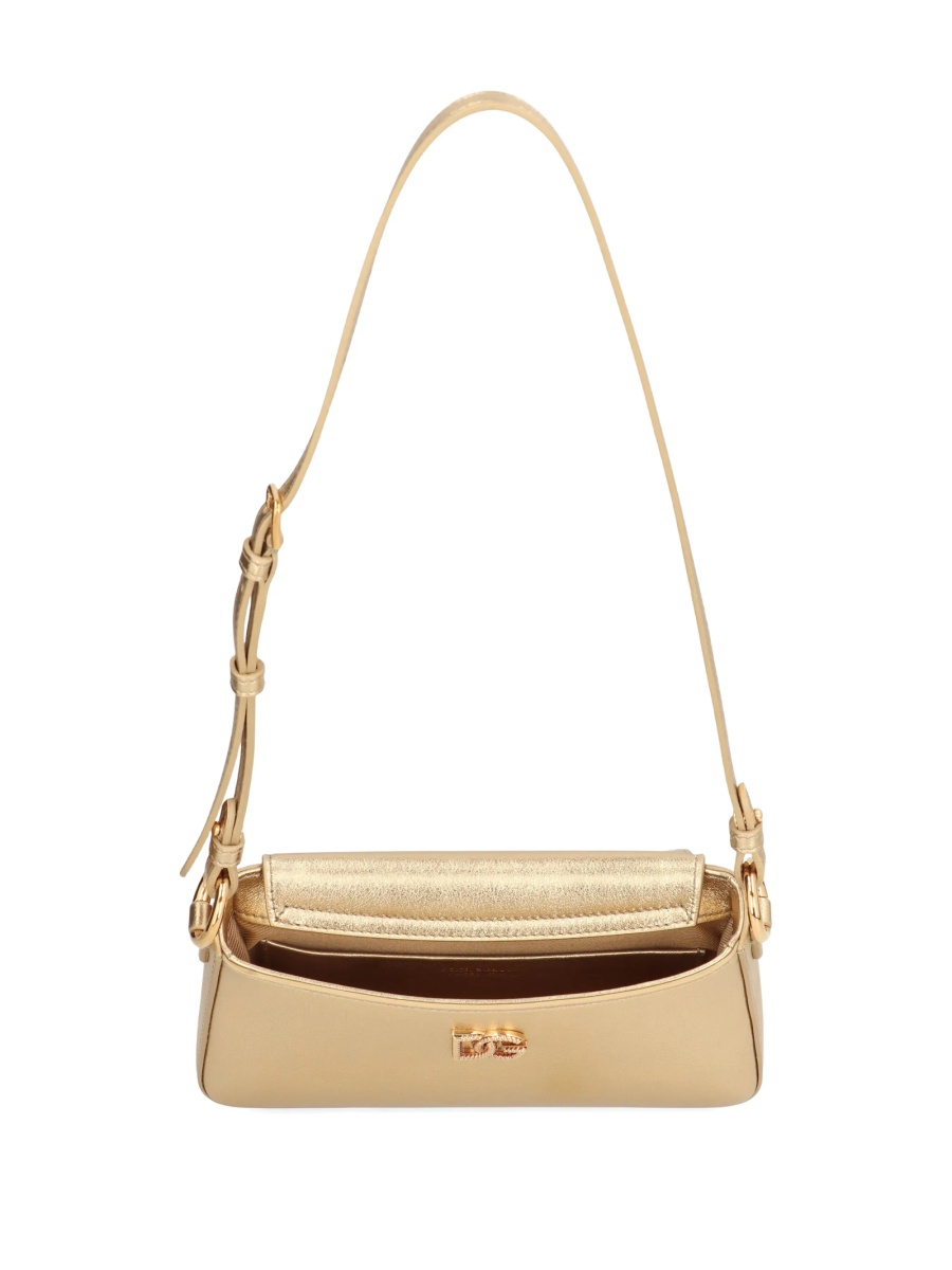 Geanta tip postas Dolce &amp; Gabbana aurie din piele - Img 4