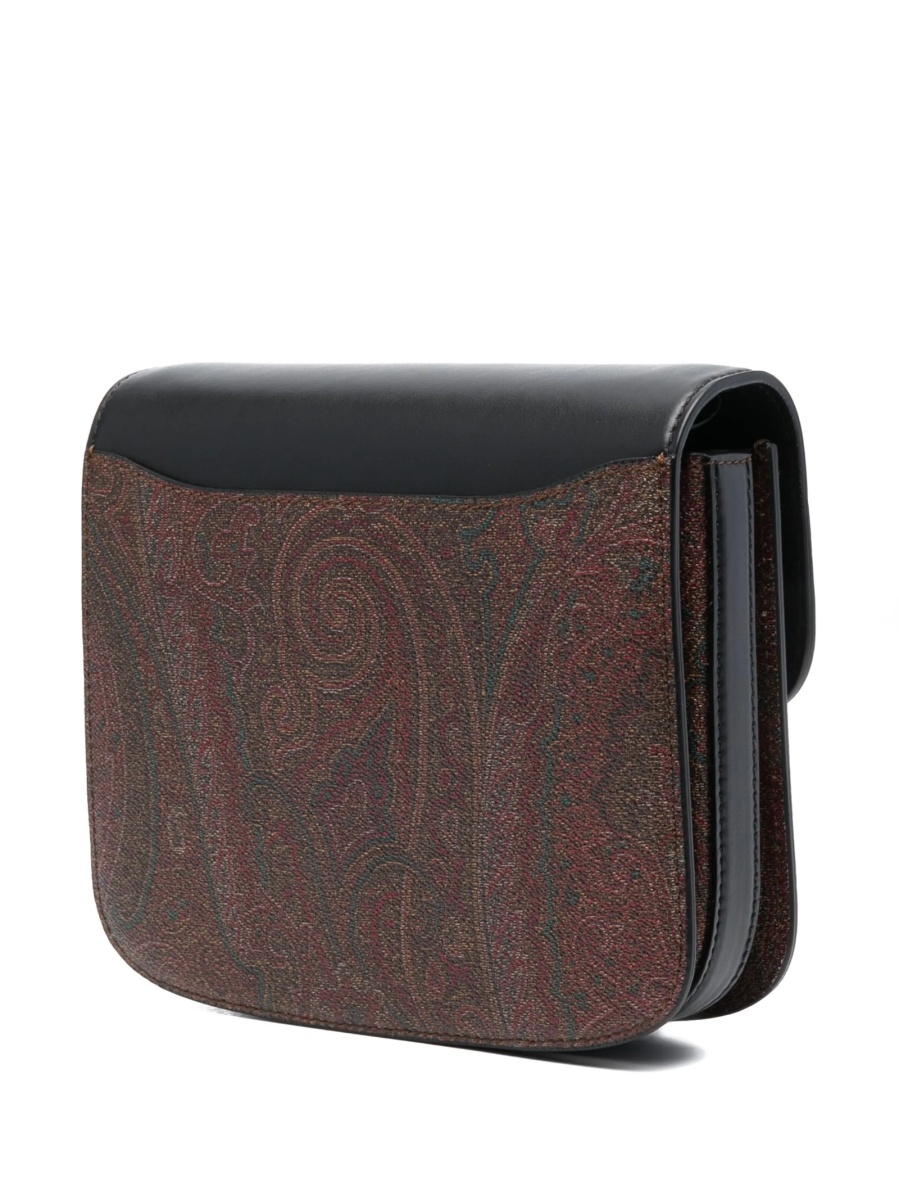 Geanta tip postas ETRO neagra din bumbac si polyester - Img 3