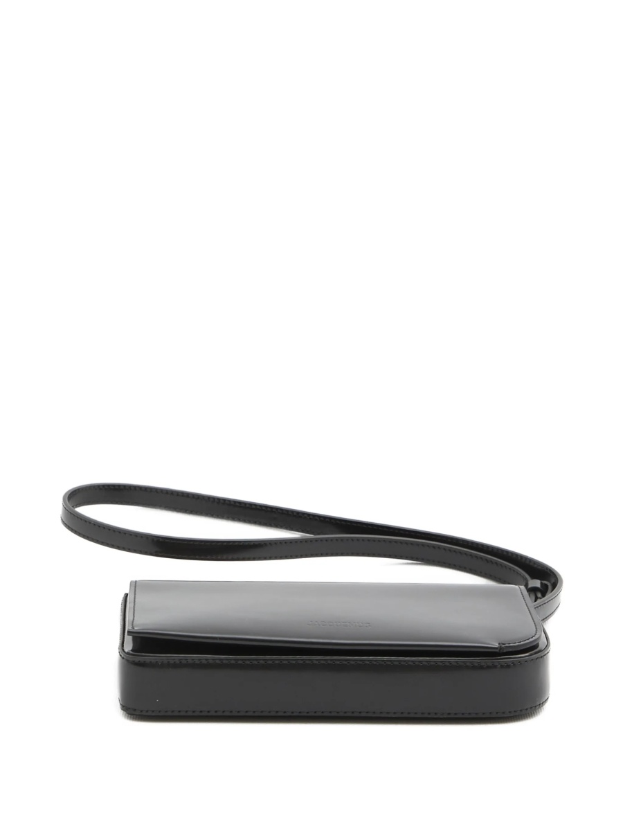 Geanta tip postas JACQUEMUS neagra din piele - Img 4