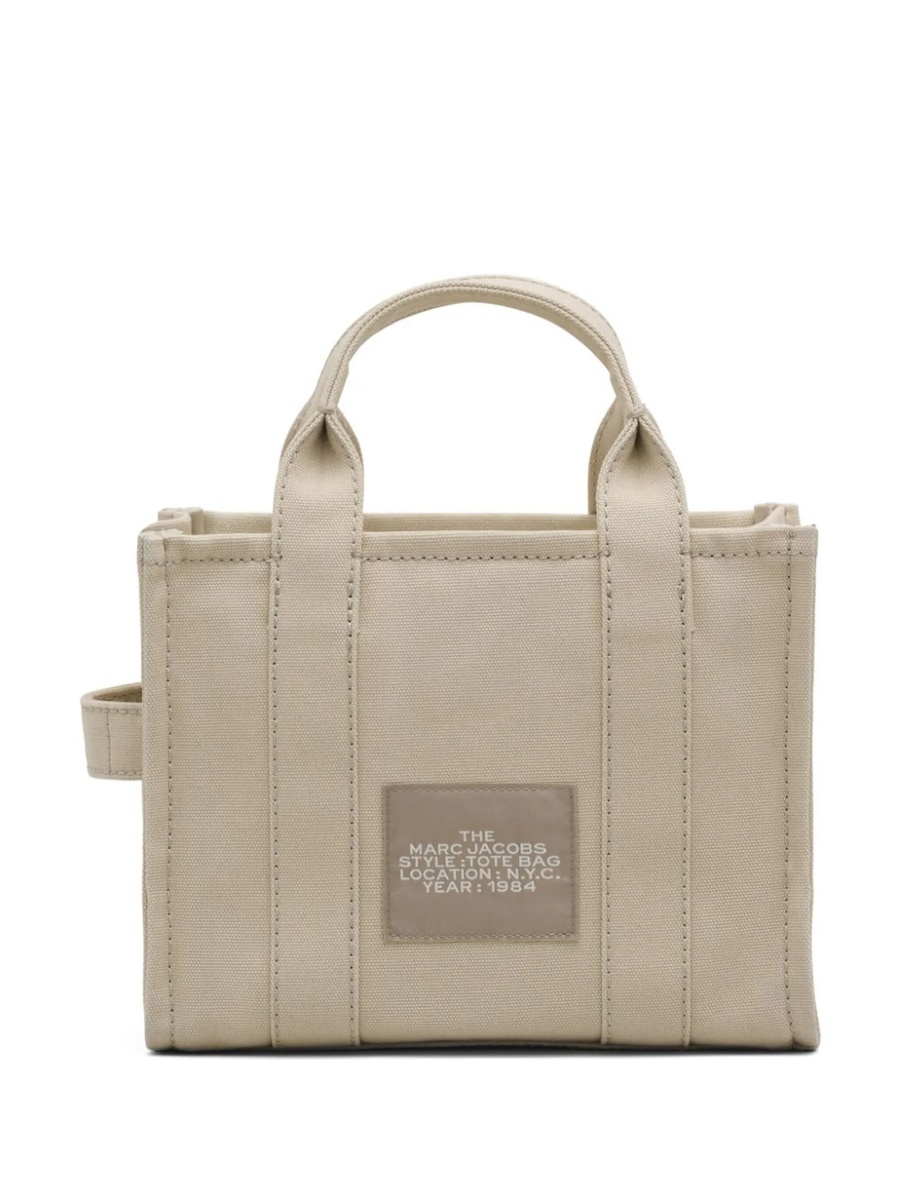 Geanta tip postas Marc Jacobs neutra din material textil - Img 4