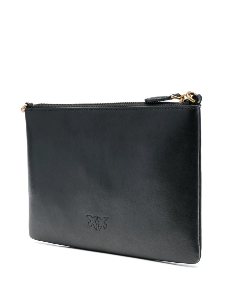 Geanta tip postas Pinko neagra din piele - Img 3