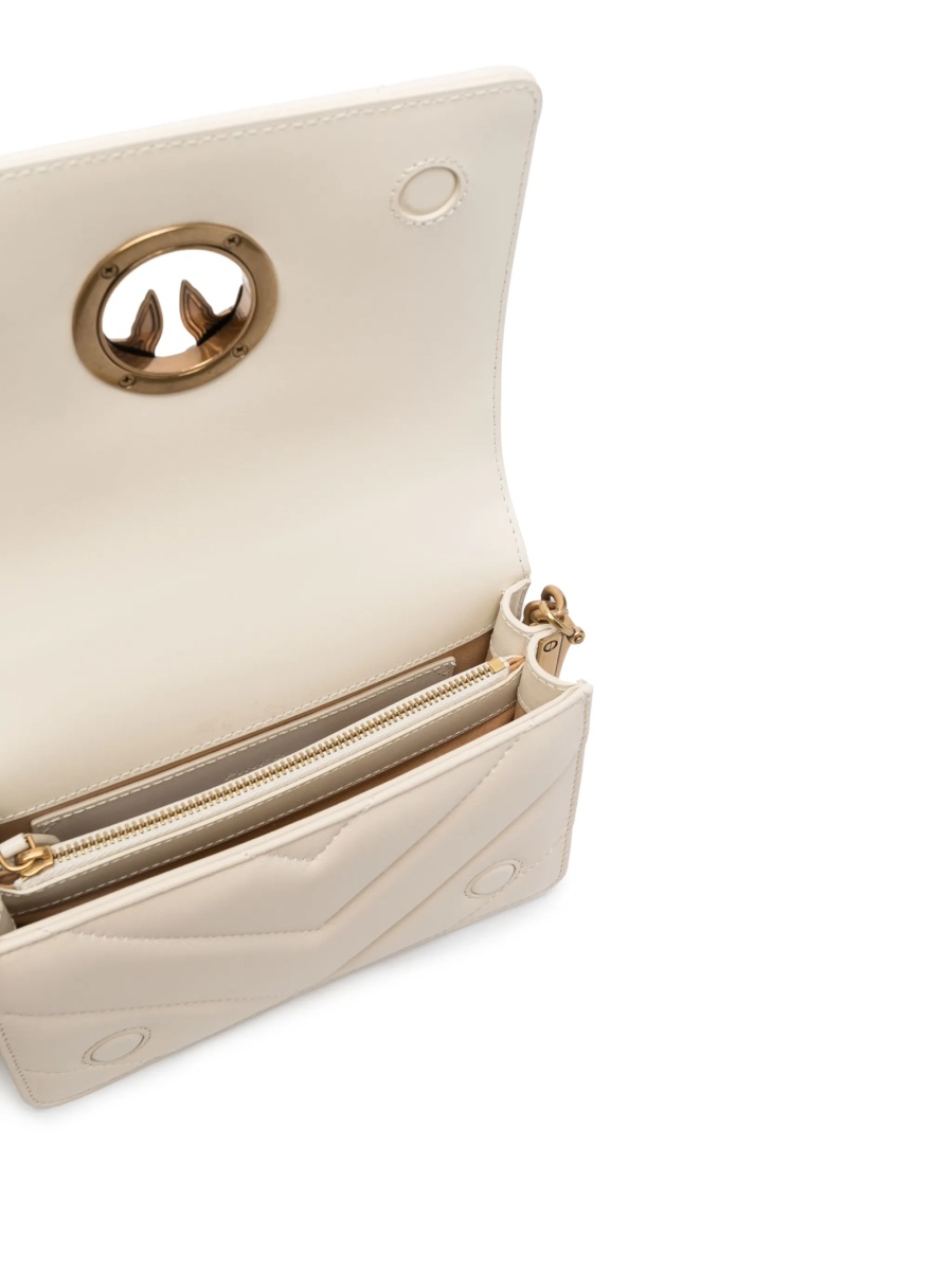 Geanta tip postas Pinko neutra din piele - Img 5