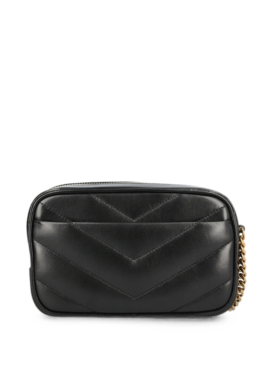 Geanta tip postas Saint Laurent Loulou neagra din piele - Img 2