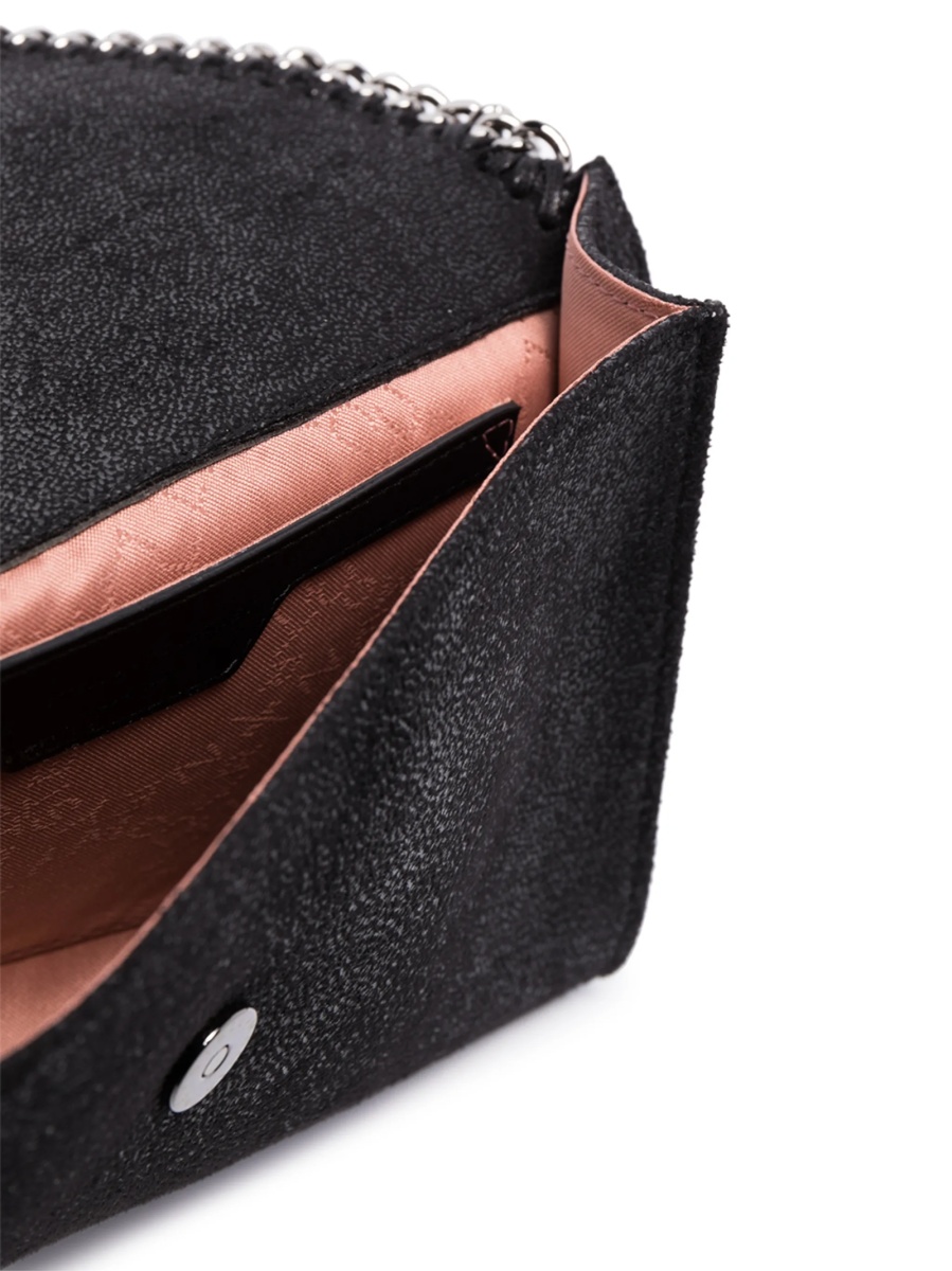 Geanta tip postas Stella McCartney falabella neagra din piele eco - Img 5