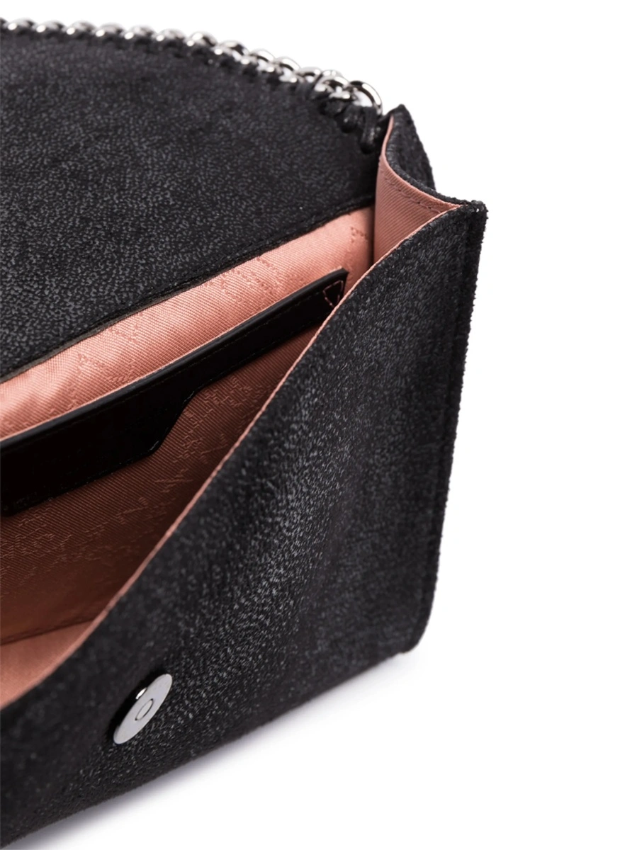 Geanta tip postas Stella McCartney falabella neagra din piele eco - Img 5