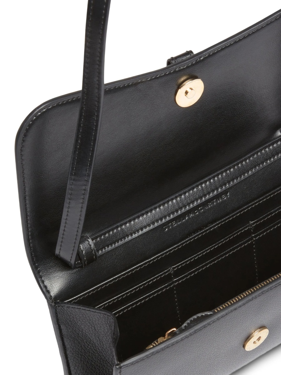 Geanta tip postas Stella McCartney neagra din poliamida - Img 4