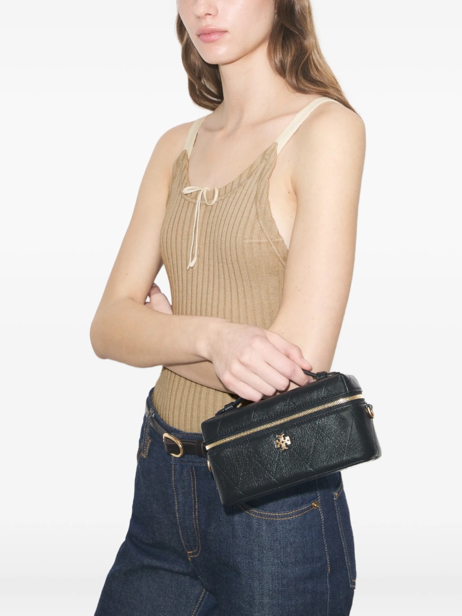 Geanta tip postas Tory Burch neagra din piele - Img 2