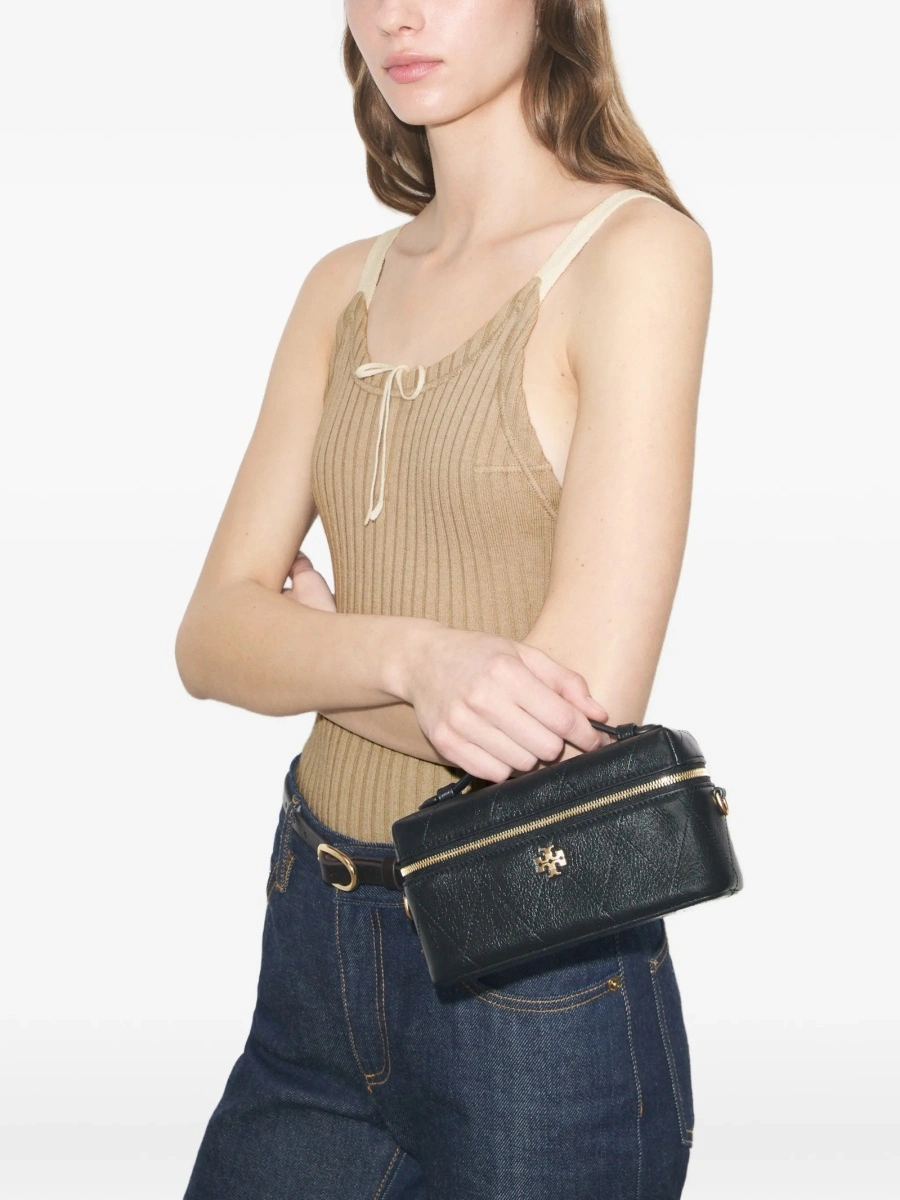 Geanta tip postas Tory Burch neagra din piele - Img 2