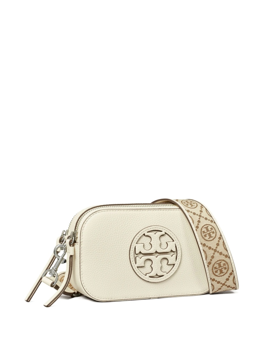 Geanta tip postas Tory Burch neutra din piele - Img 2