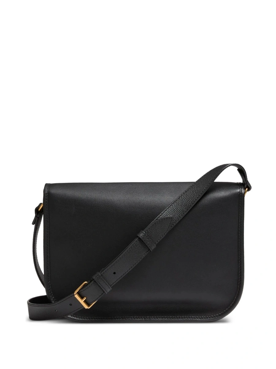 Geanta tip postas Valentino Garavani neagra din piele - Img 3
