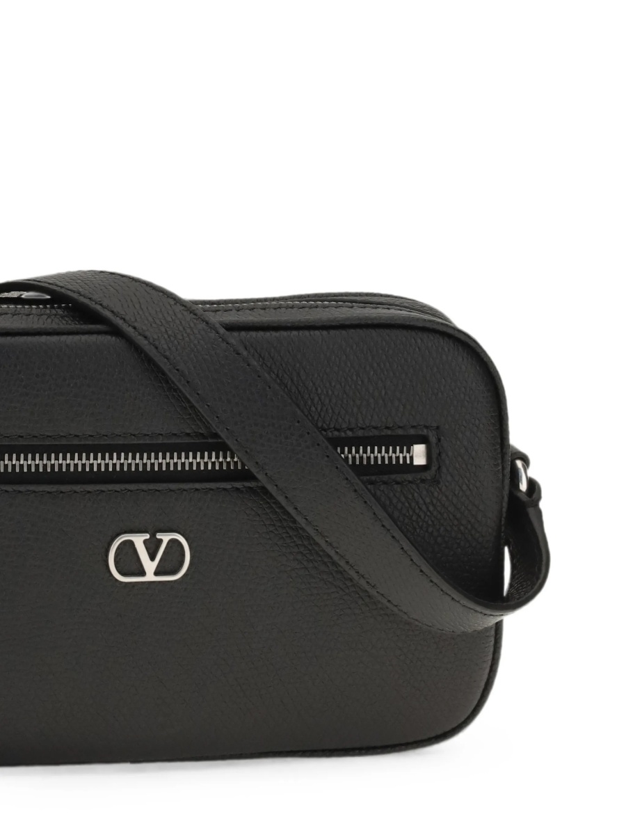 Geanta tip postas Valentino Garavani neagra din piele - Img 3