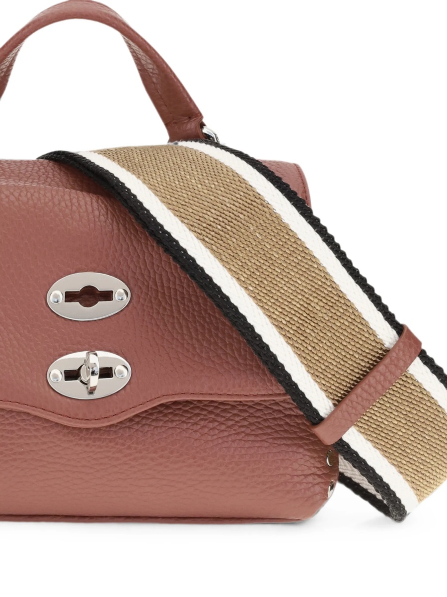 Geanta tip postas Zanellato rosie din piele - Img 4