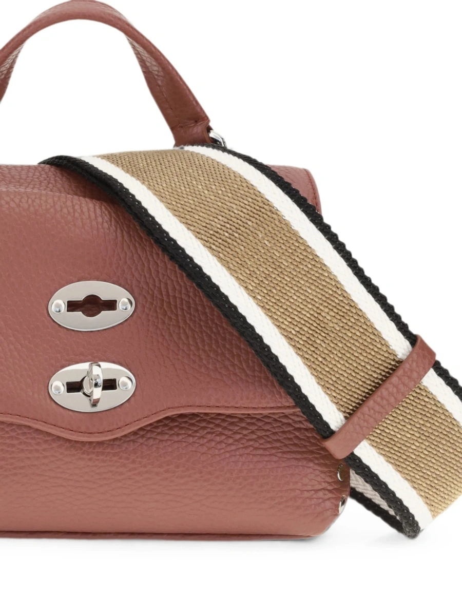 Geanta tip postas Zanellato rosie din piele - Img 4