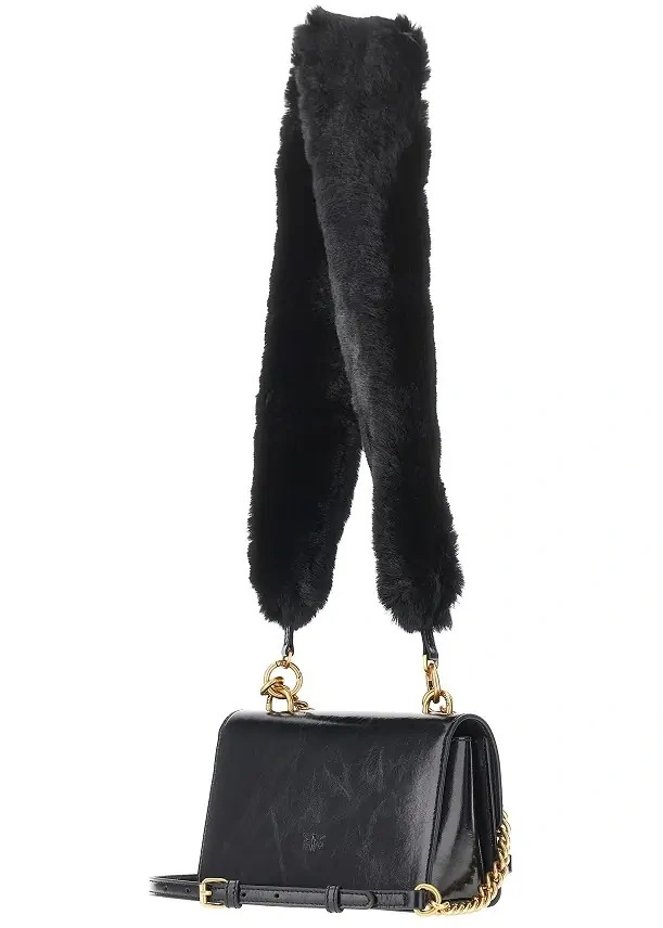 Genti 'Love One' bag with faux fur strap - Img 2