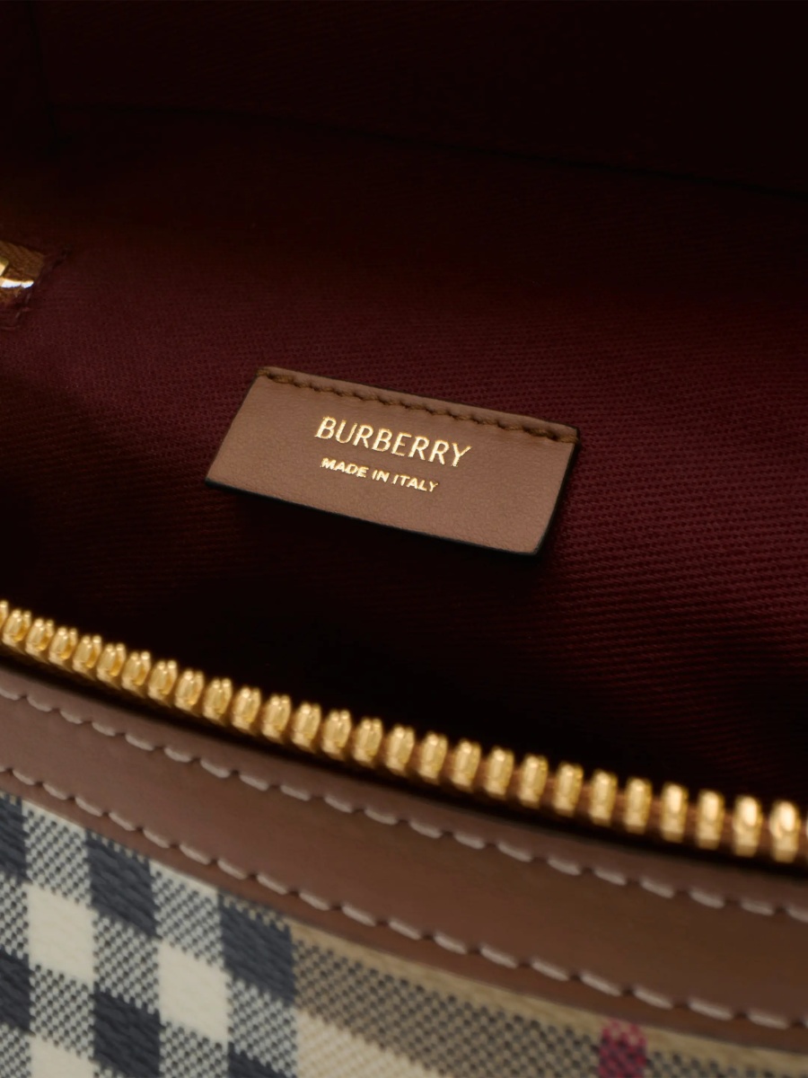 Genti Mini Check Vanity Bag. - Img 4