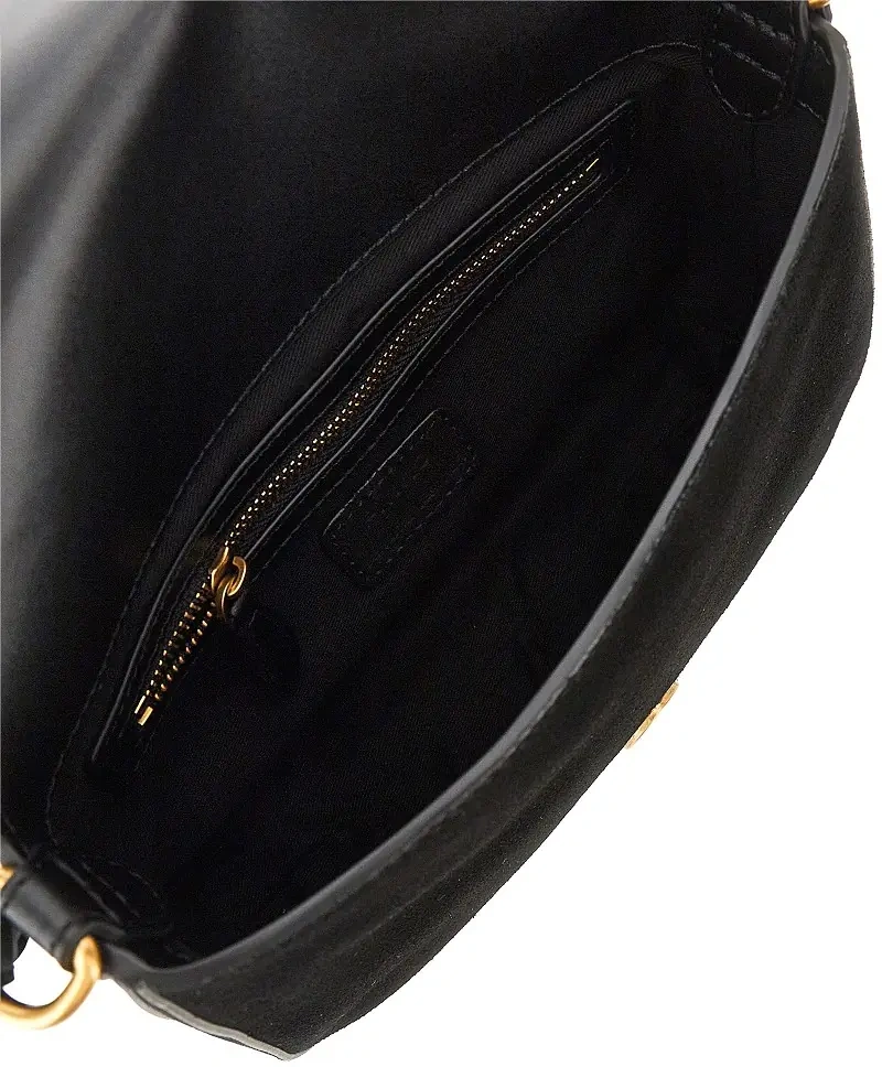 Genti 'Mini Love Bag Satchel' suede leather bag - Img 3
