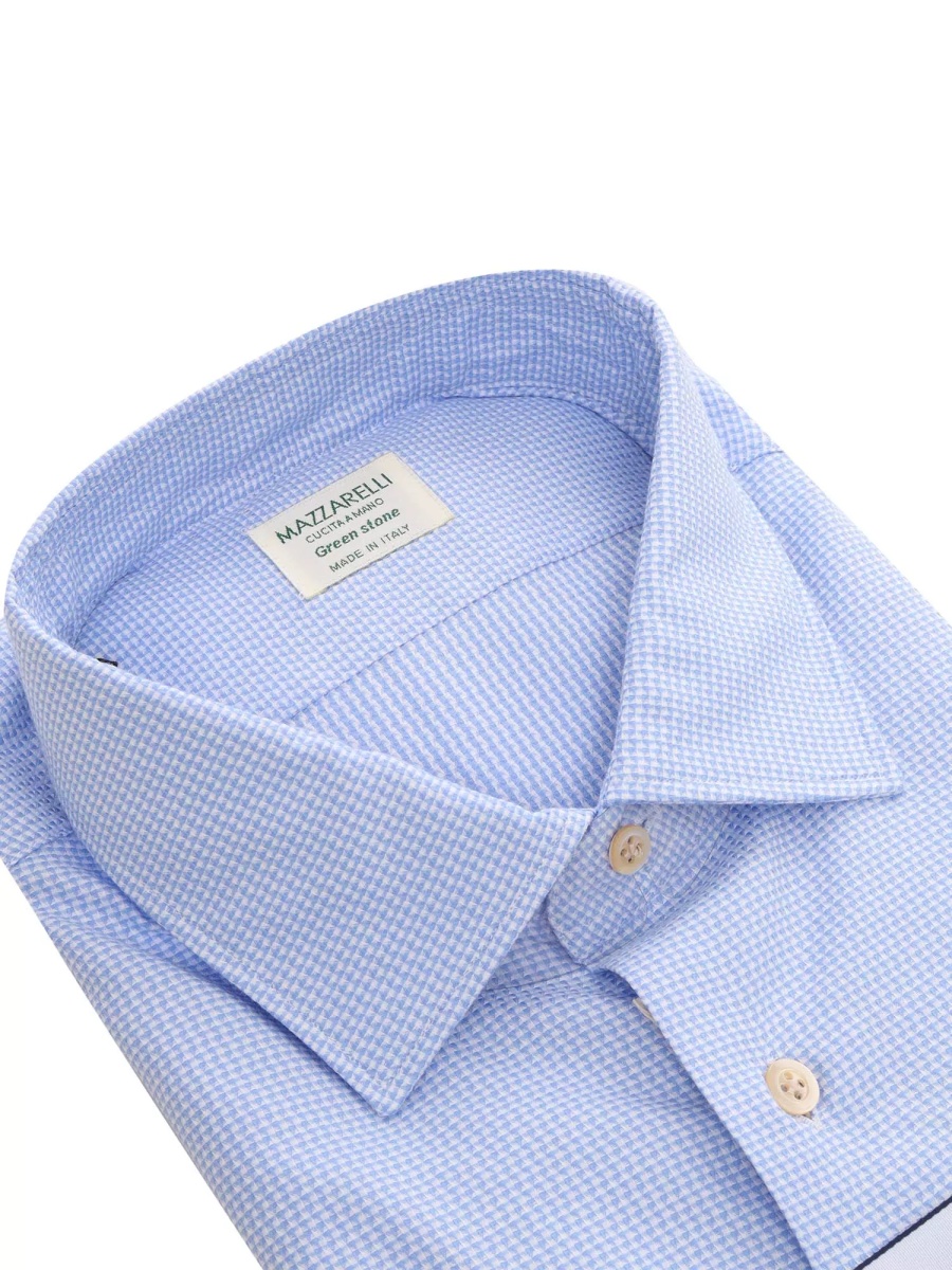 GEOMETRIC PATTERN COTTON SHIRT - Img 2