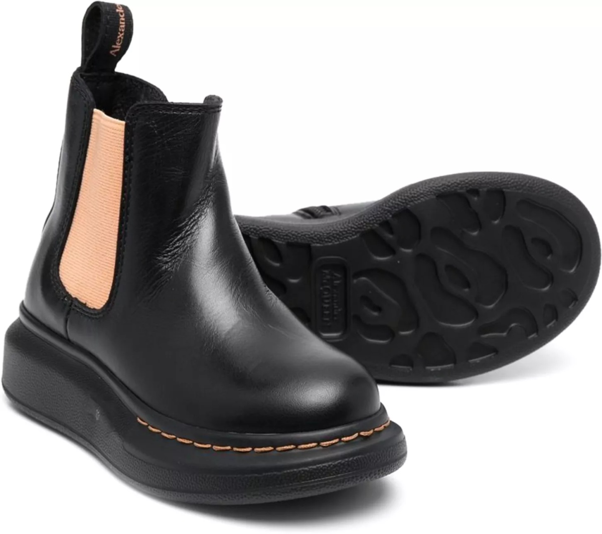 Ghete Ankle Boot With Contrasting Elastic On The Side - Img 2