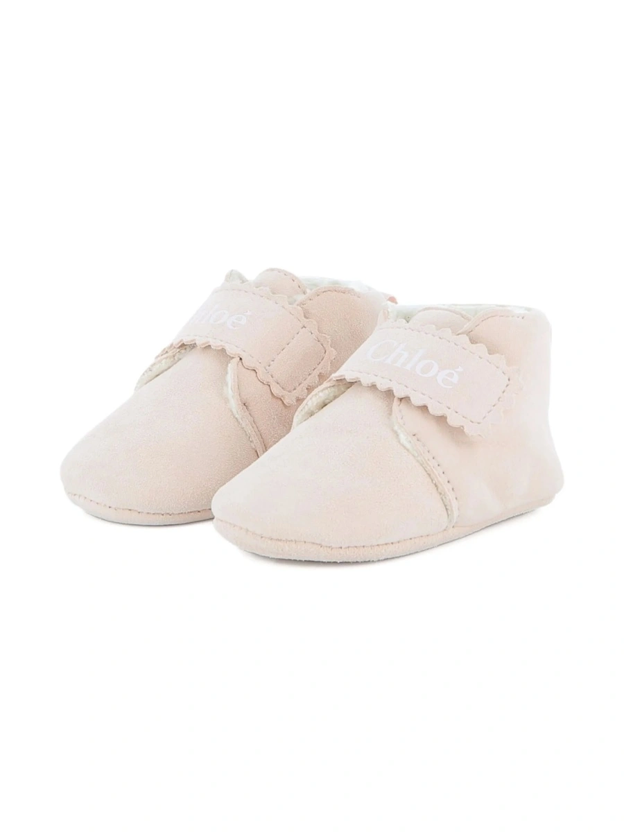 Ghete Chloe neutre din piele - Img 3