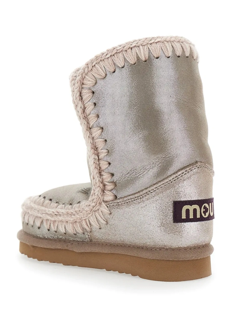 Ghete MOU KIDS gri din piele intoarsa - Img 3