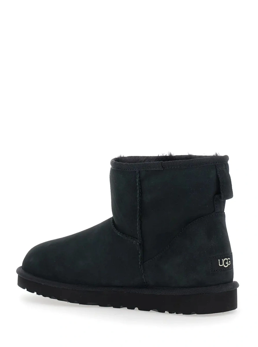 Ghete UGG 'Classic Mini' negre din piele intoarsa - Img 2