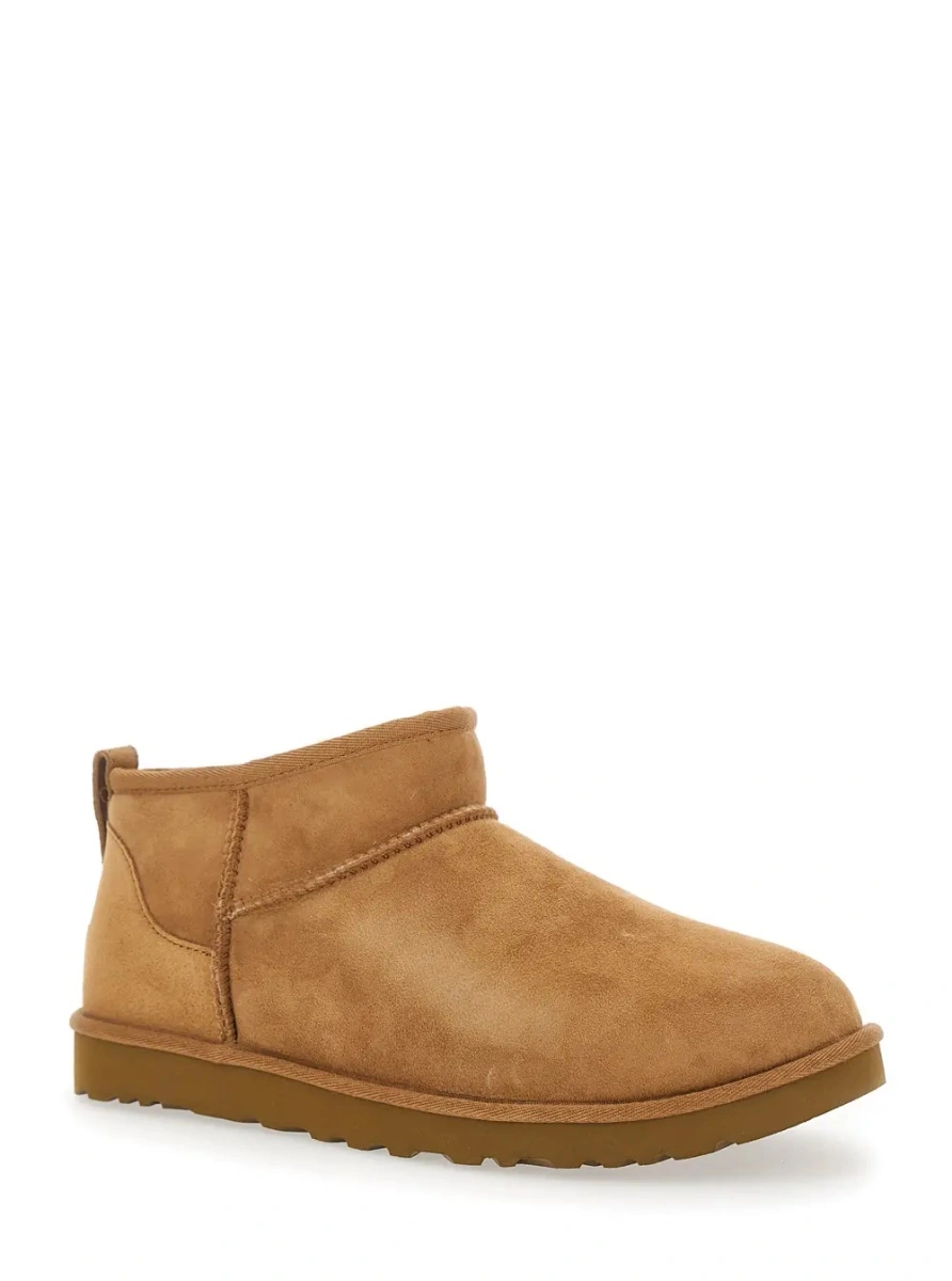 Ghete UGG 'Classic Ultra Mini' maro din piele intoarsa - Img 2