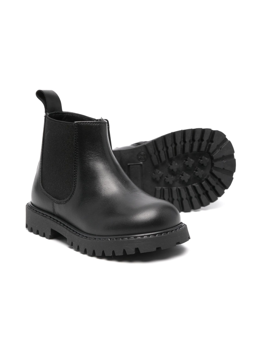 Ghete Versace negre din piele - Img 2