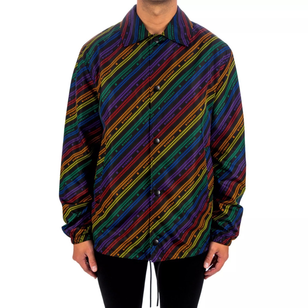 Givenchy Rainbow Chain Nylon Jacket - Img 2