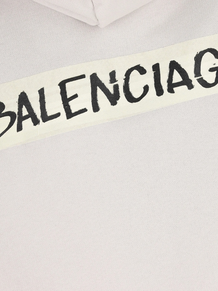 Hanorac Balenciaga alb - Img 3