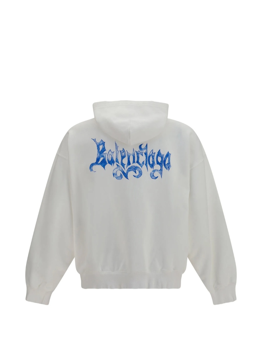 Hanorac Balenciaga alb - Img 2