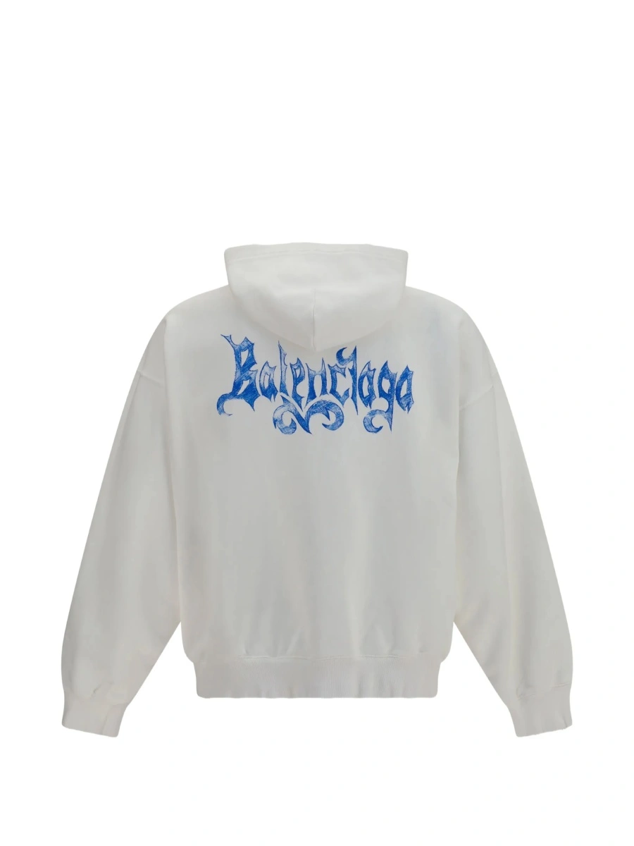 Hanorac Balenciaga alb - Img 2