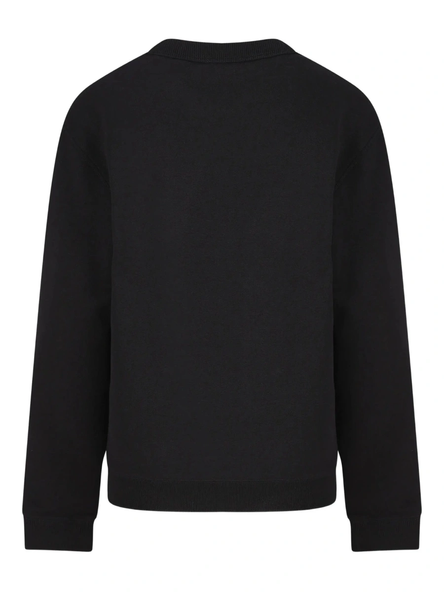 Hanorac Burberry Kids negru din bumbac - Img 4