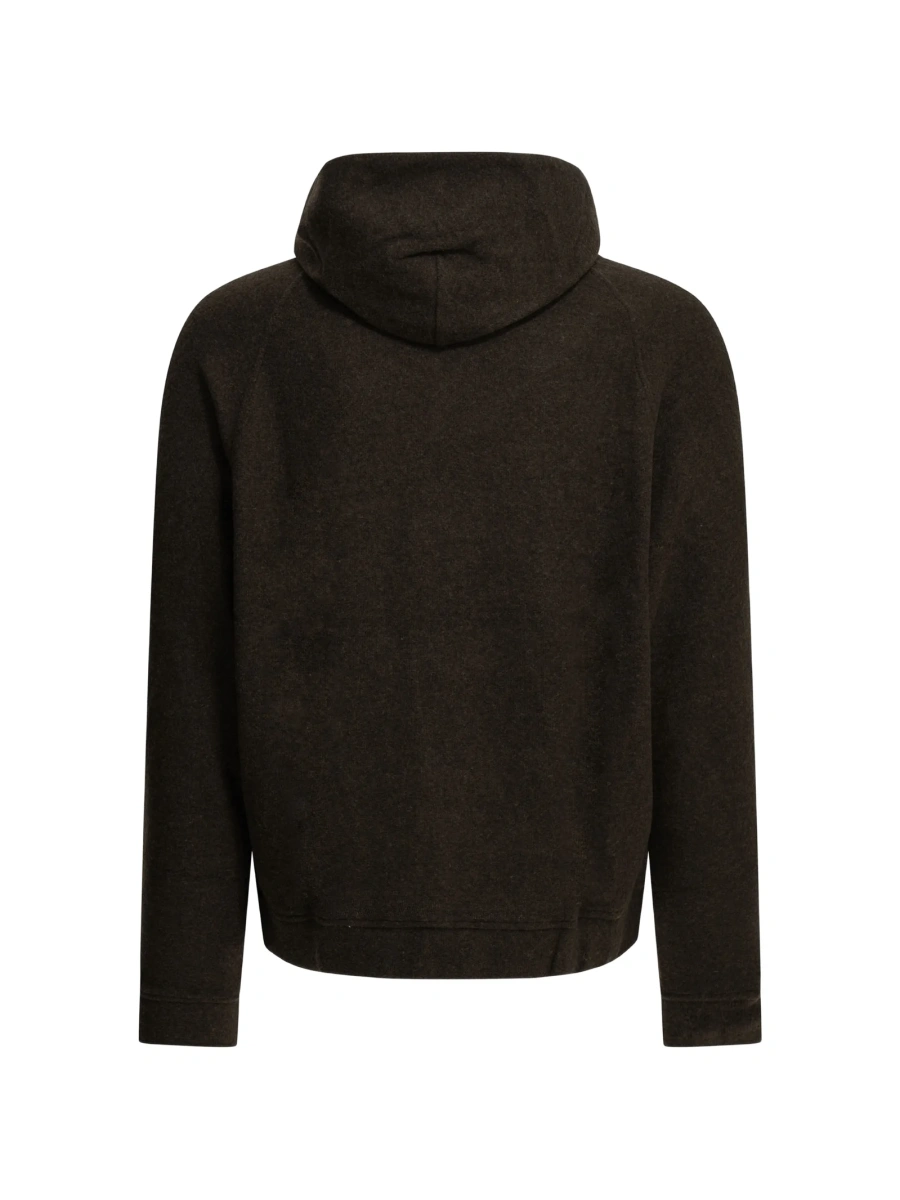 Hanorac MAISON KITSUNÉ maro din bumbac organic si poliamida - Img 2