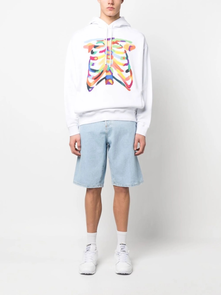 Hanorac Marcelo Burlon alb - Img 2