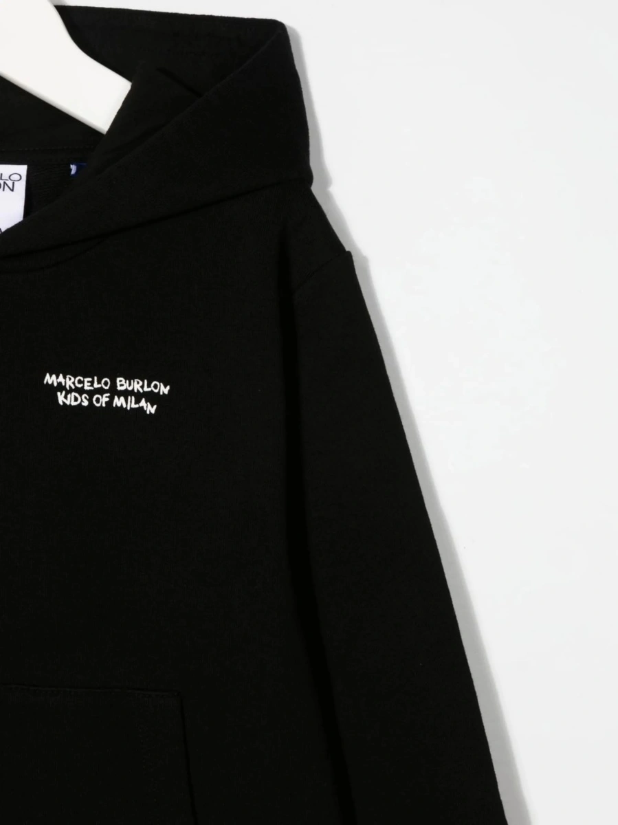 Hanorac Marcelo Burlon negru - Img 3