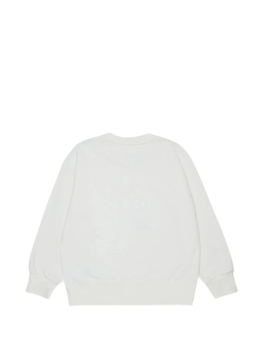 Hanorac MM6 MAISON MARGIELA KIDS alb din bumbac - Img 4