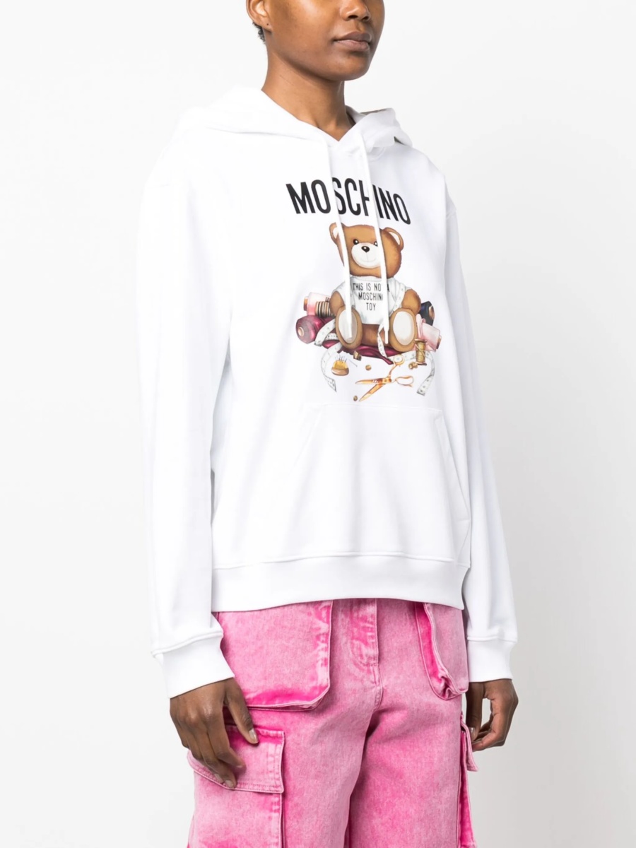 Hanorac Moschino alb - Img 3